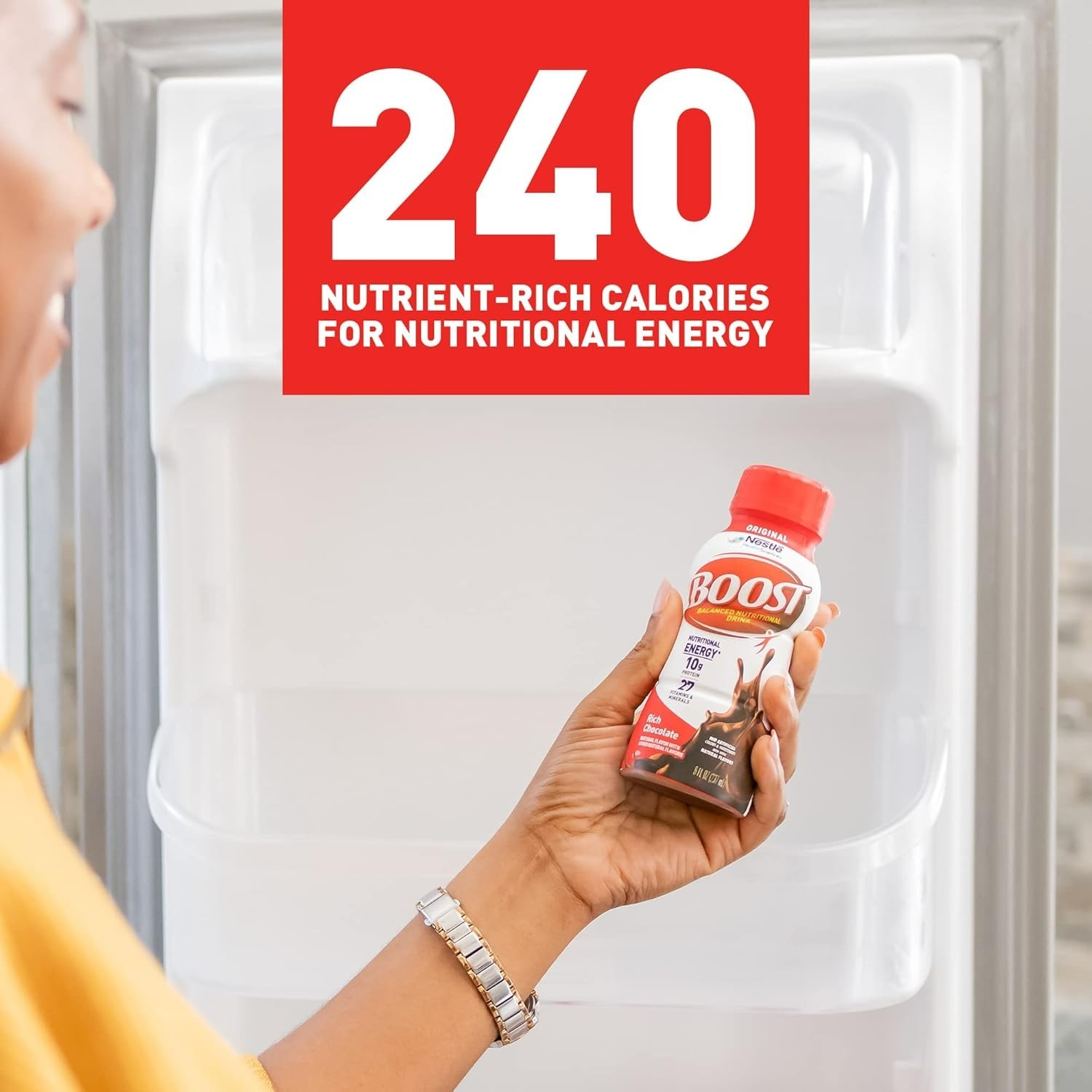 BOOST Original, Nutritional Drink, Rich Chocolate, 10g Protein, Pack24 – 8 fl oz
