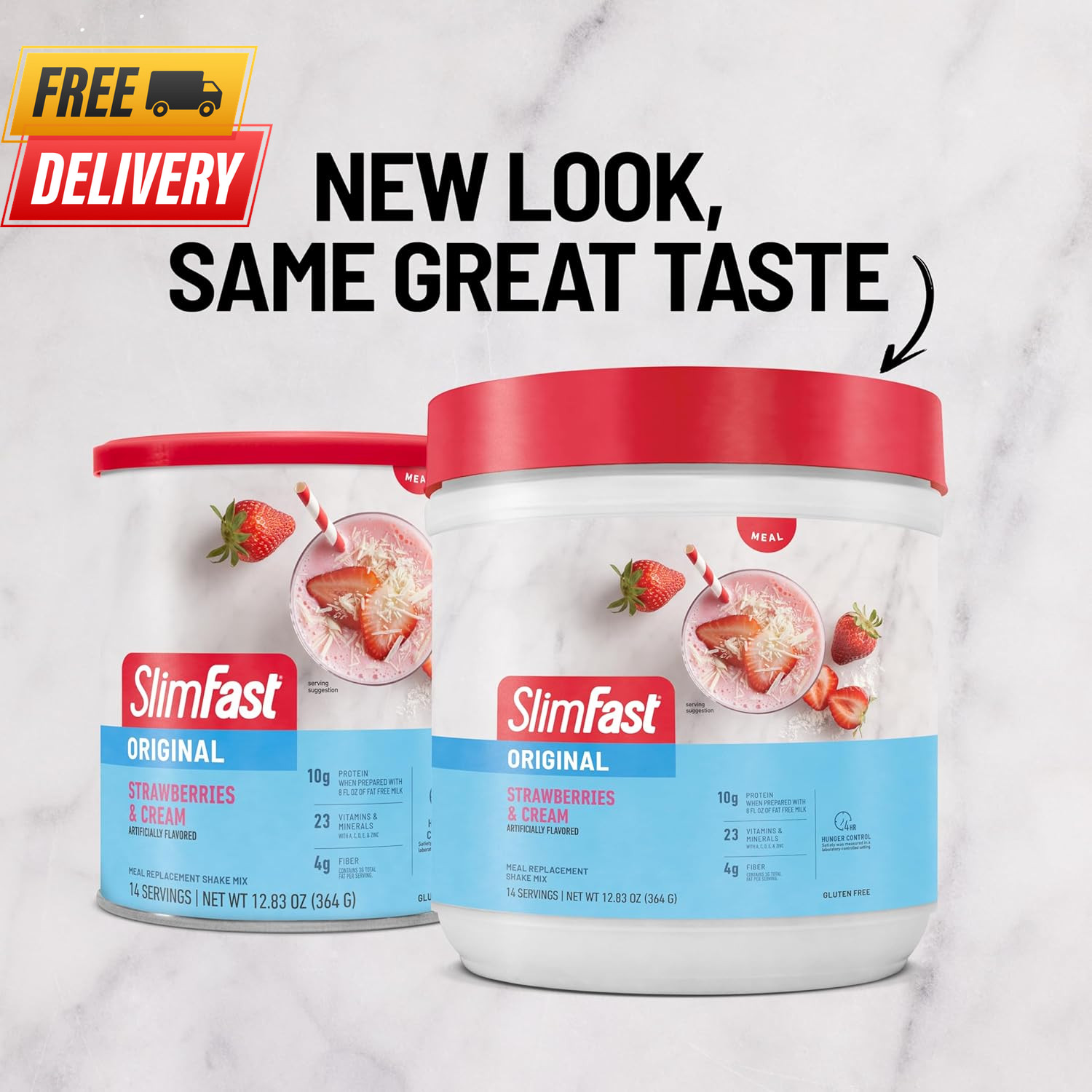 Meal Replacement Shake Powder Strawberries Cream 10g Protein 14 Servings Pack3
