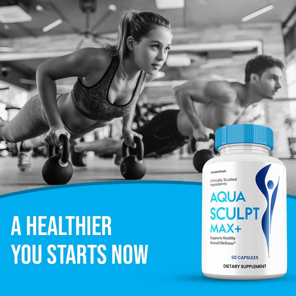 Aqua Sculpt Max+ Capsules, Max Strength, AquaSculpt Max Supplement (3 Pack)