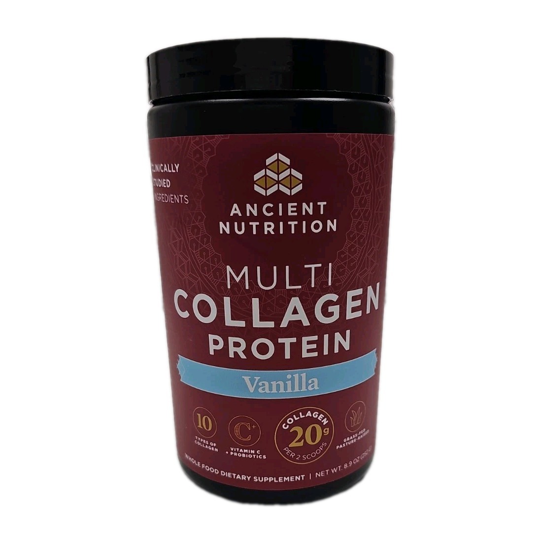 Ancient Nutrition Multi Collagen Protein Vitamin C & Probiotics – Size: 8.6 oz