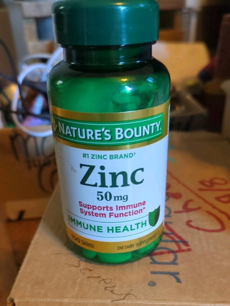 Nature’s Bounty Zinc 50 mg 100 Tablet Support Immume System EXP 08/2026