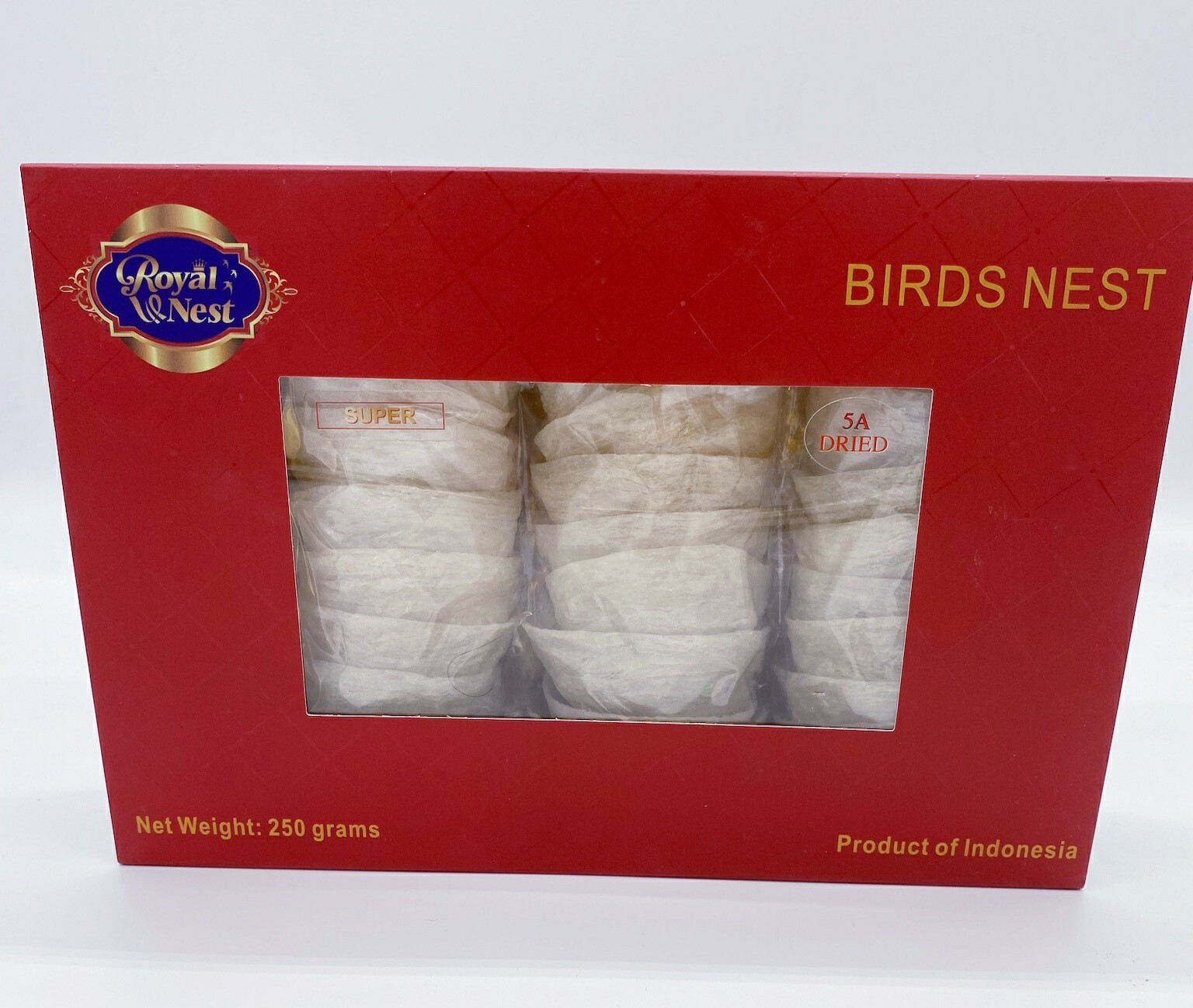 250gr INDONESIAN Pure Natural Swallow Bird Nest ROYAL NEST Super 5A 燕窝 Tổ Yến
