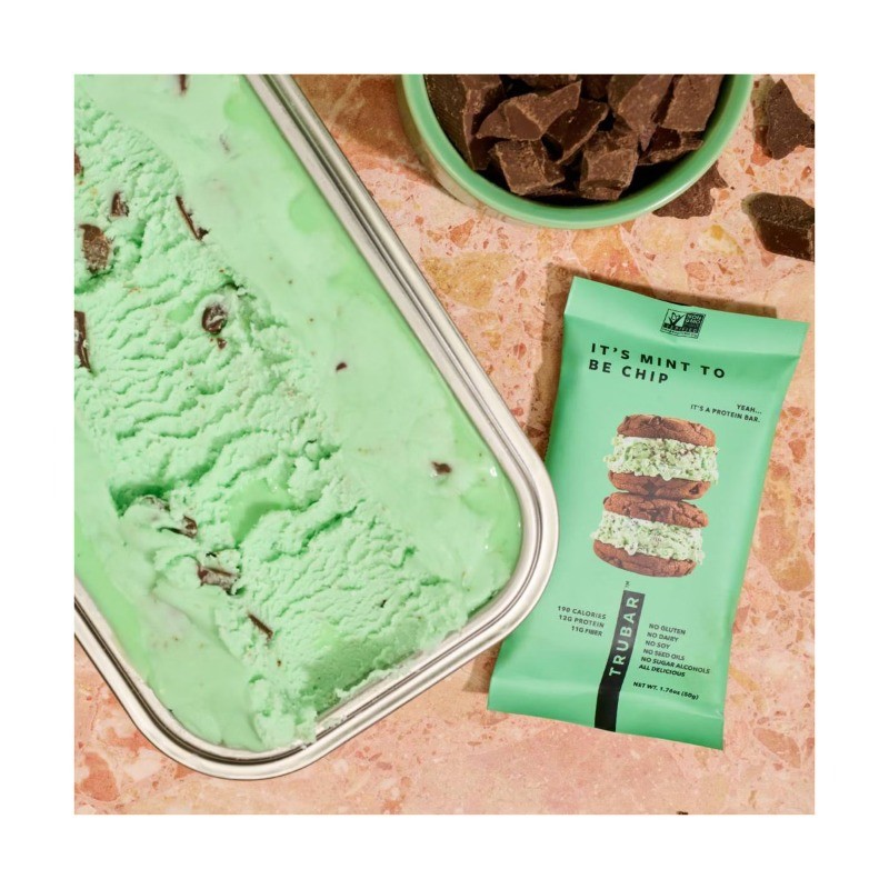 TRUBAR 12g Plant Based Protein Bars – It’s Mint to be Chip – 12ct: 21.1oz Total