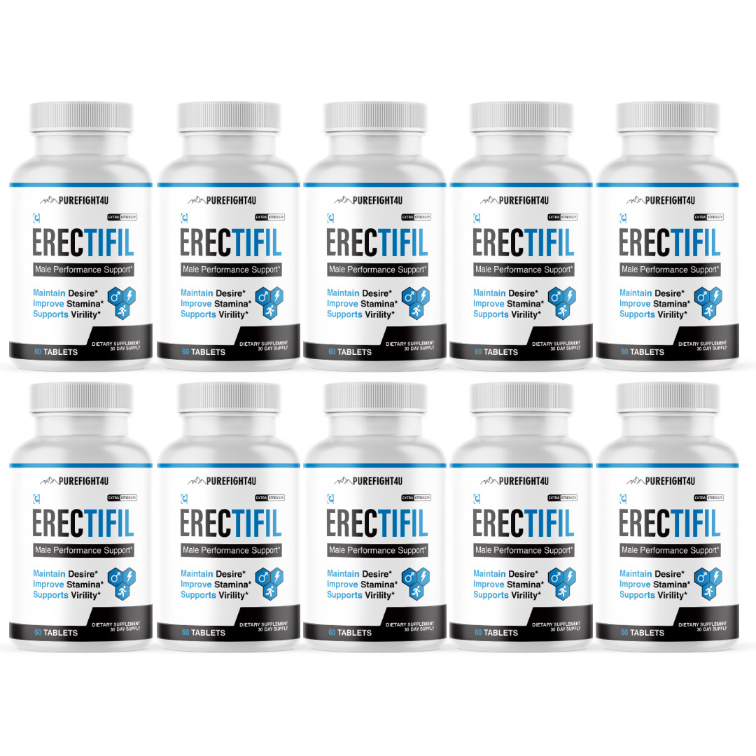 Erectifil Male Performance Support Extra Strength Supplement Tablets 10 Bottles