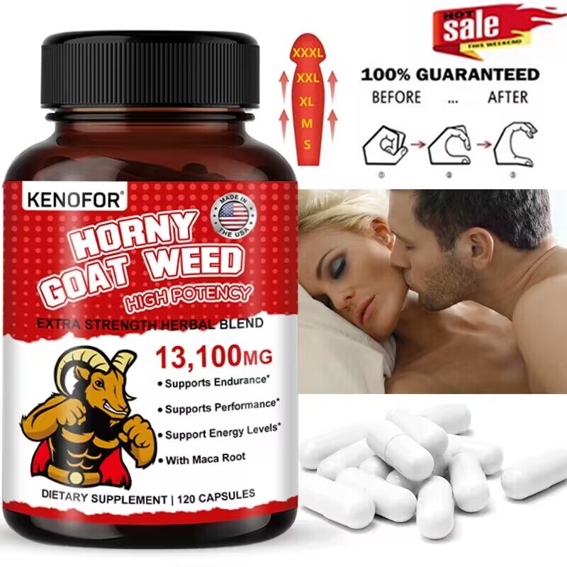 Horny Goat Weed Capsules, Potent Herbal Blend – 13,100 Mg