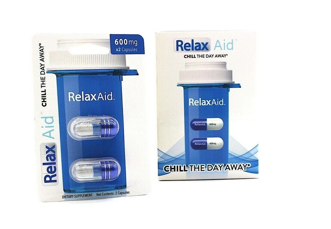 Relax Aid 600 mg per Capsule – 2 Capsules – 6 Pack 12caps made by ADDALL XR