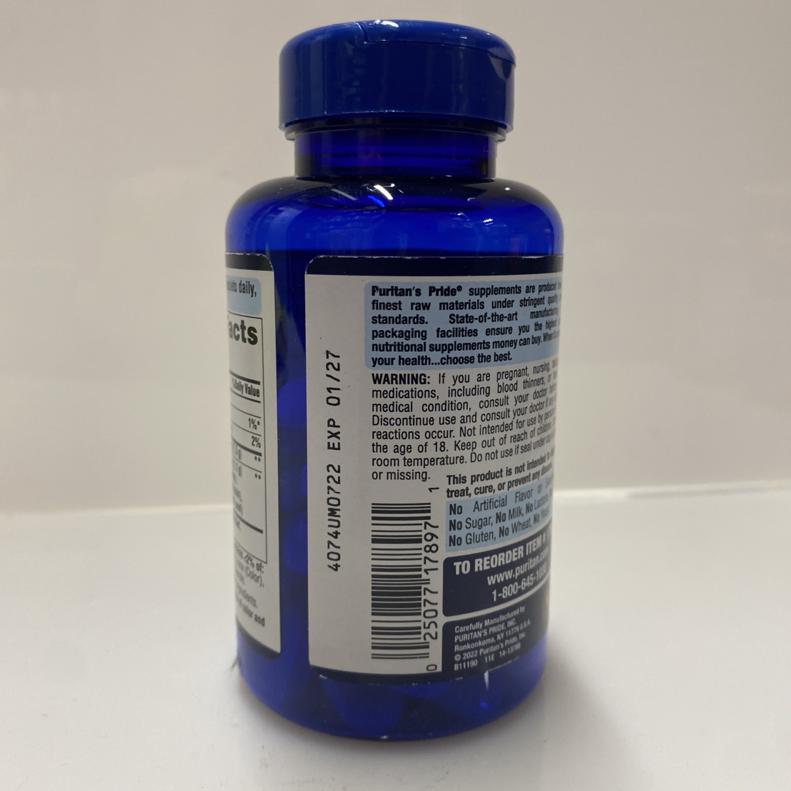 Puritans Pride Glucosamine Chondroitin MSM – 60 Caplets