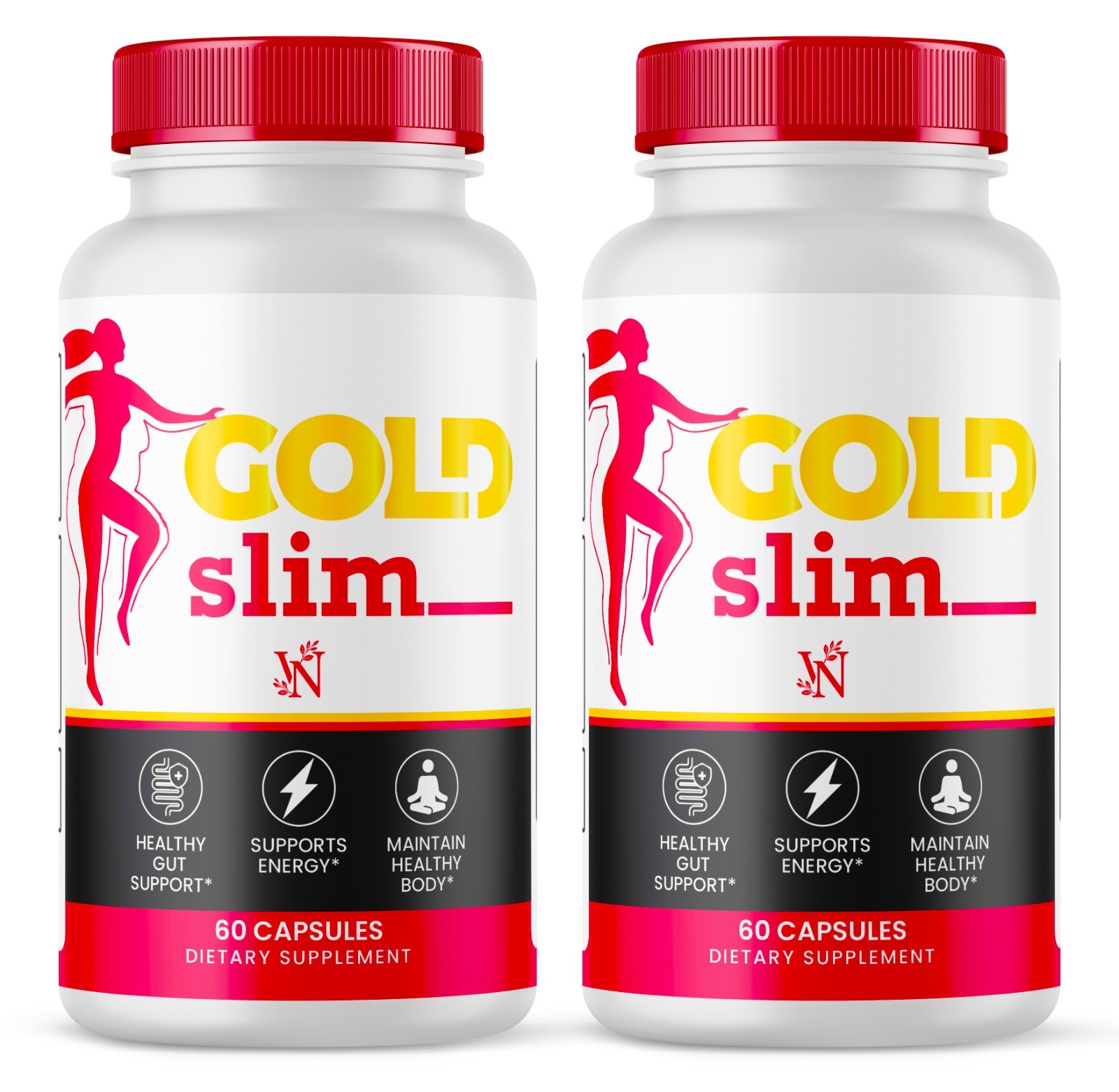 Gold Slim Capsules, GoldSlim Advanced Metabolic Formula for Weight Loss – 2 Pack