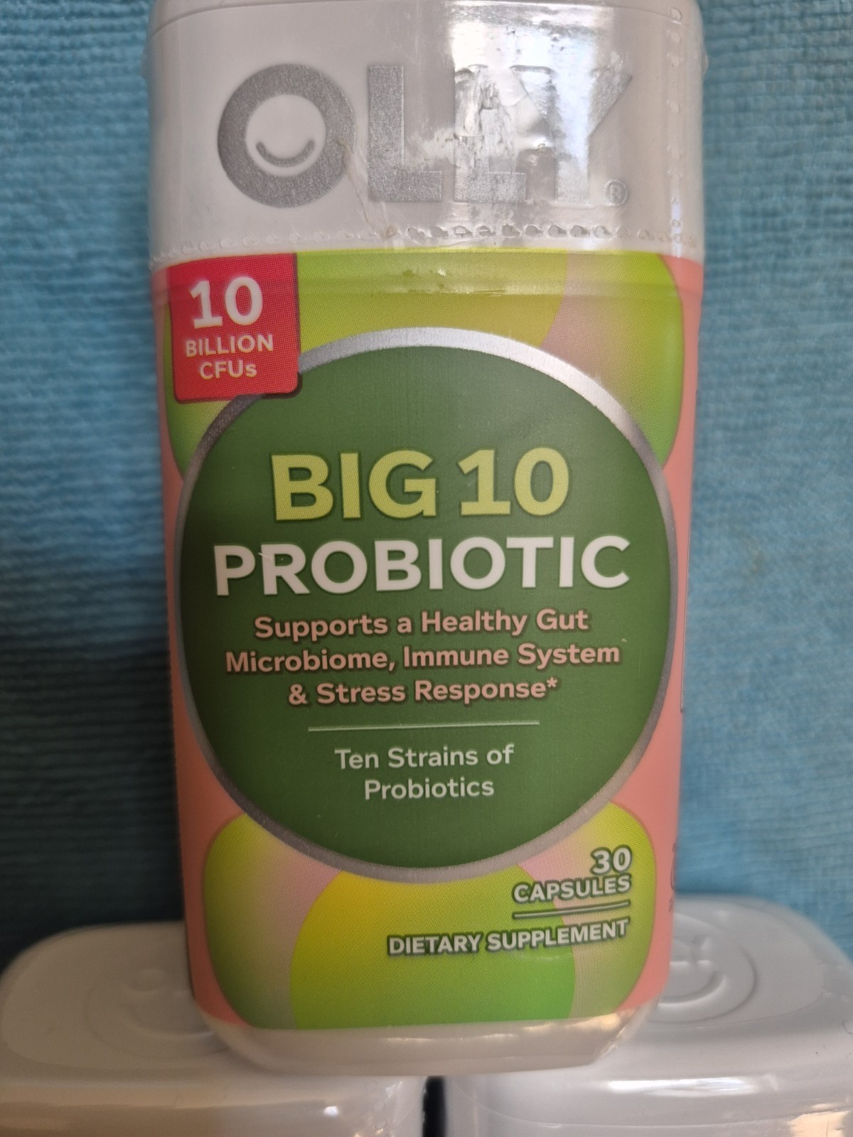 OLLY Big 10 Probiotic, Supports a Healthy Gut Microbiome, dietary aid support