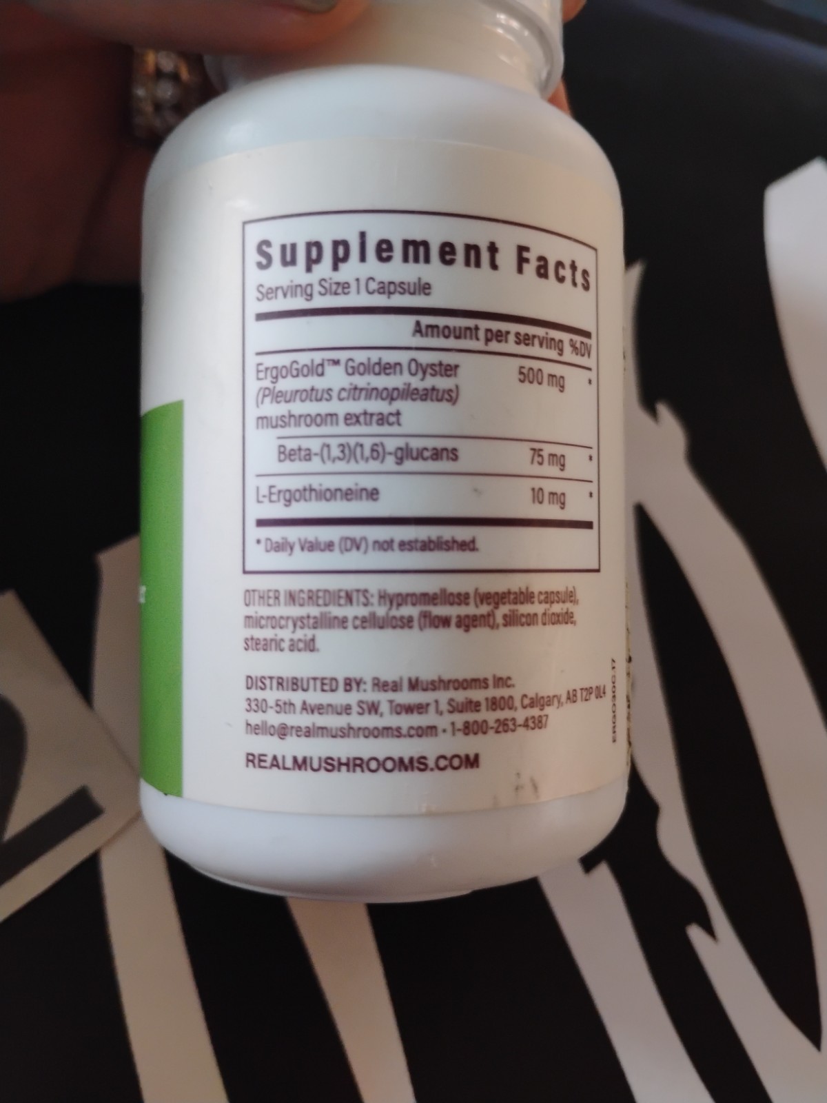 ERGO + L-Ergothioneine By RealMushrooms 60 Caps New Sealed Sell 11/2028