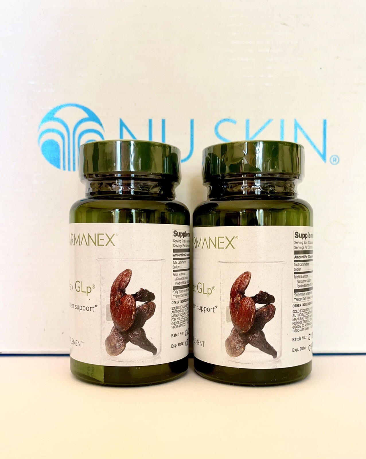 Nu Skin Pharmnex ReishiMax GLp® SIZE 60 CAPSULES 2 Packs Special Exp. 11/25