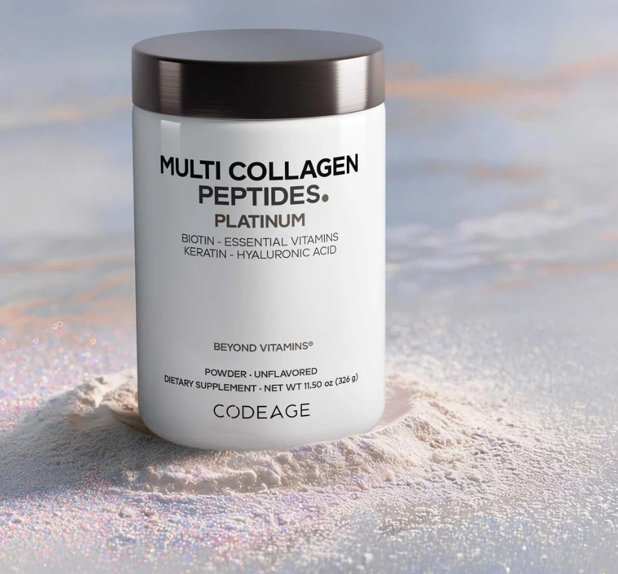 Codeage Multi Collagen Peptides Platinum Powder Biotin Keratin Unflavored 326g