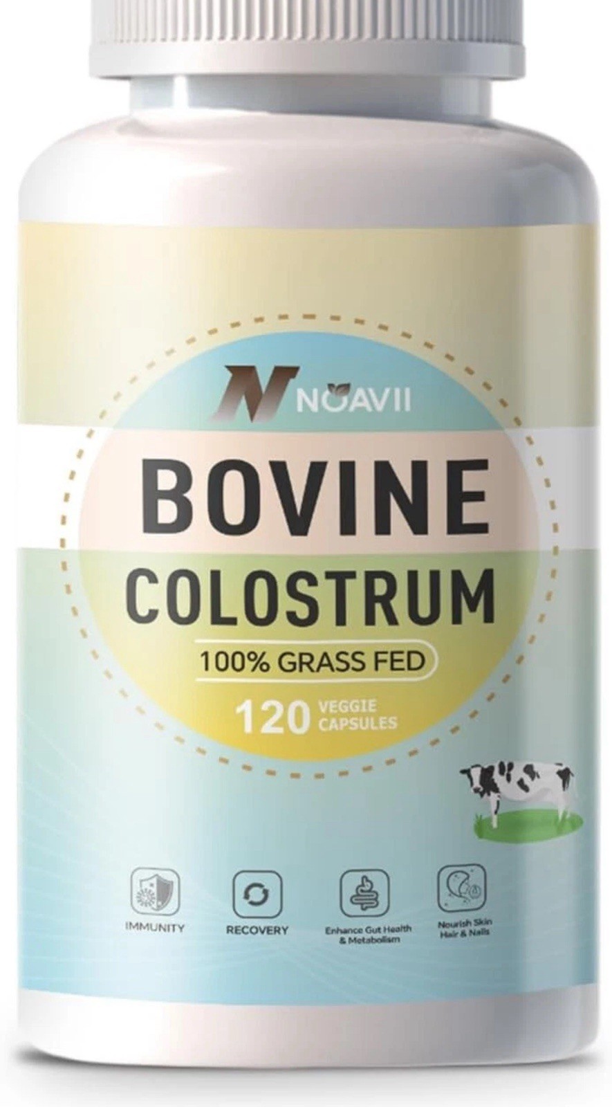 Bovine Colostrum Capsules Supplement 2000mg- 120 Capsules – Gut Health, Muscl…