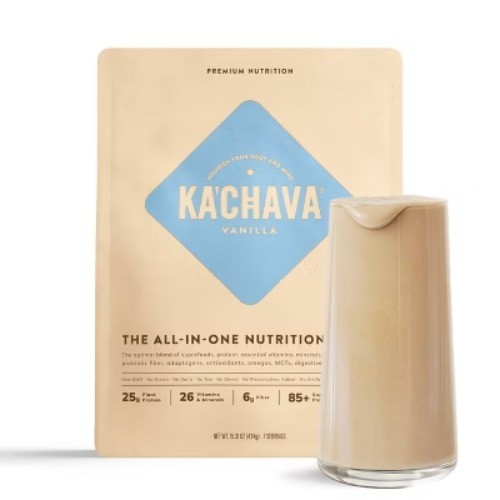 Ka'Chava All-In-One Plant Based Nutrition Shake Powder – Vanilla – 15.31oz