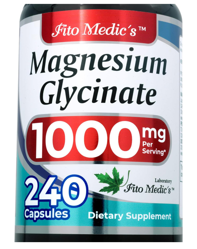 FITO Medic’s Magnesium Glycinate 180 Capsules Glicinato EXP 01/29
