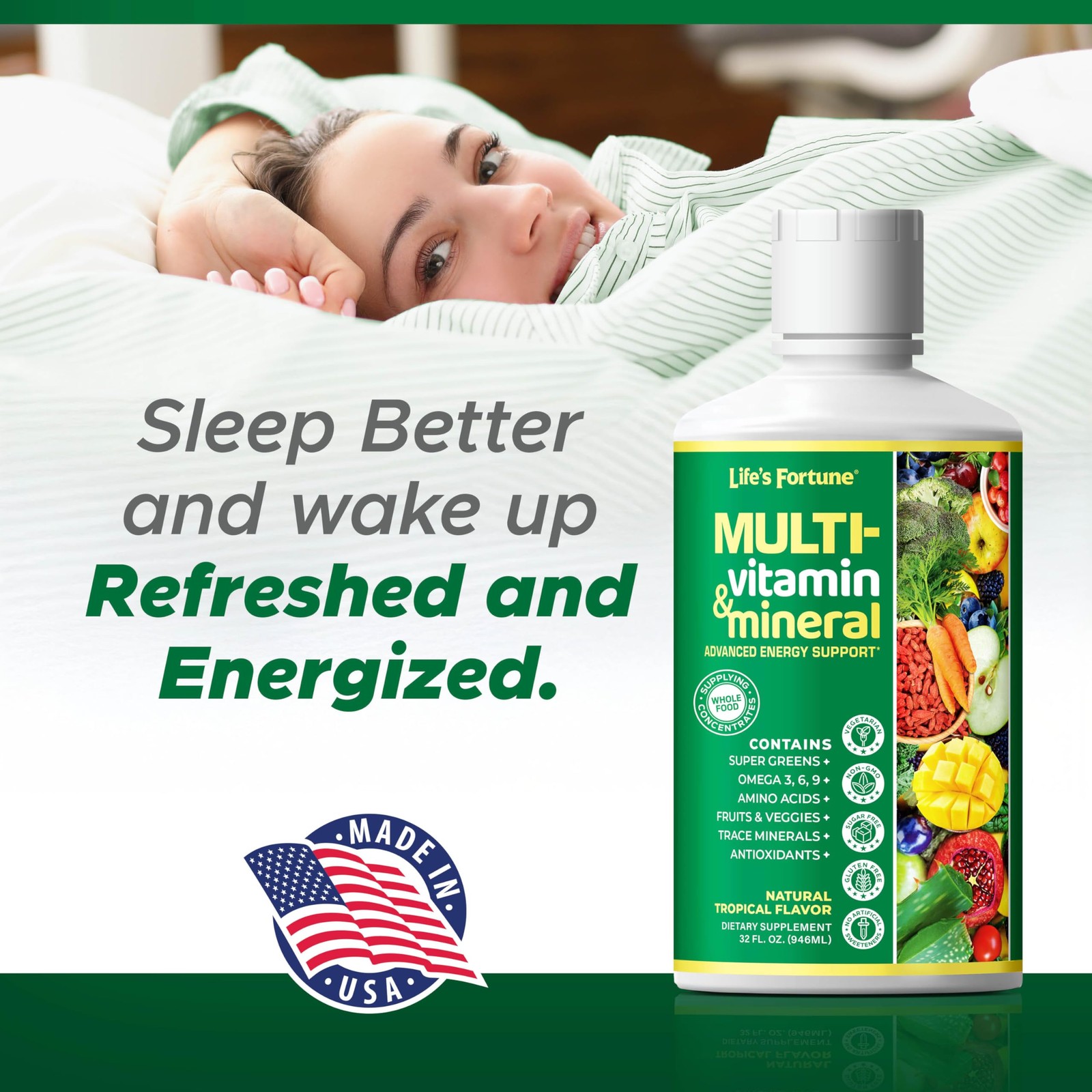 Life’s Fortune Liquid Multivitamin for Adults and Seniors – Fast Absorption V…