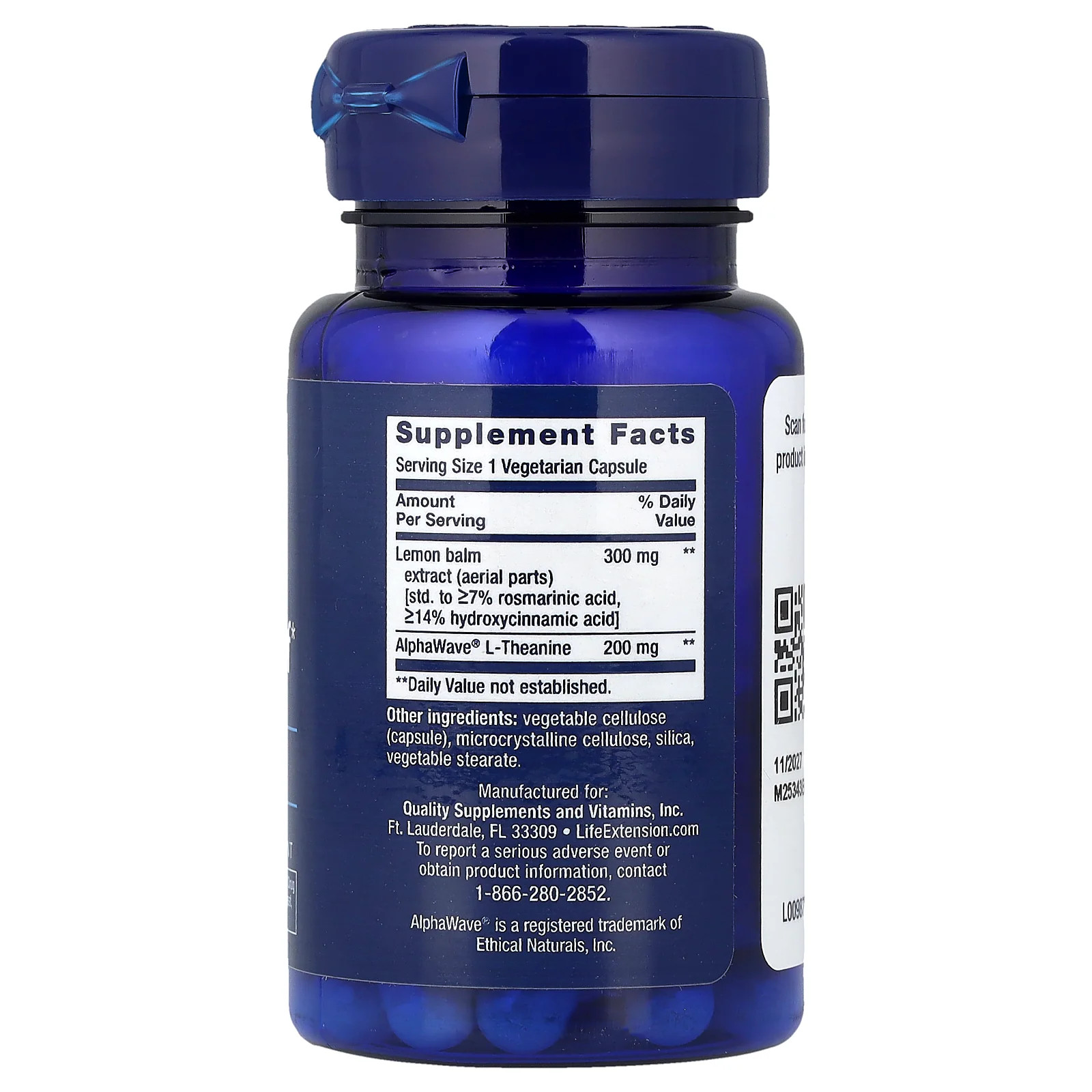 2 X Life Extension, Enhanced Stress Relief, 30 Vegetarian Capsules