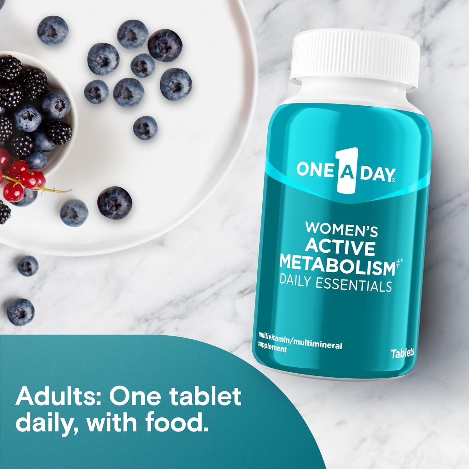 One A Day Women’s Active Metabolism Multivitamin, Energy & Bone Health, 120 Coun