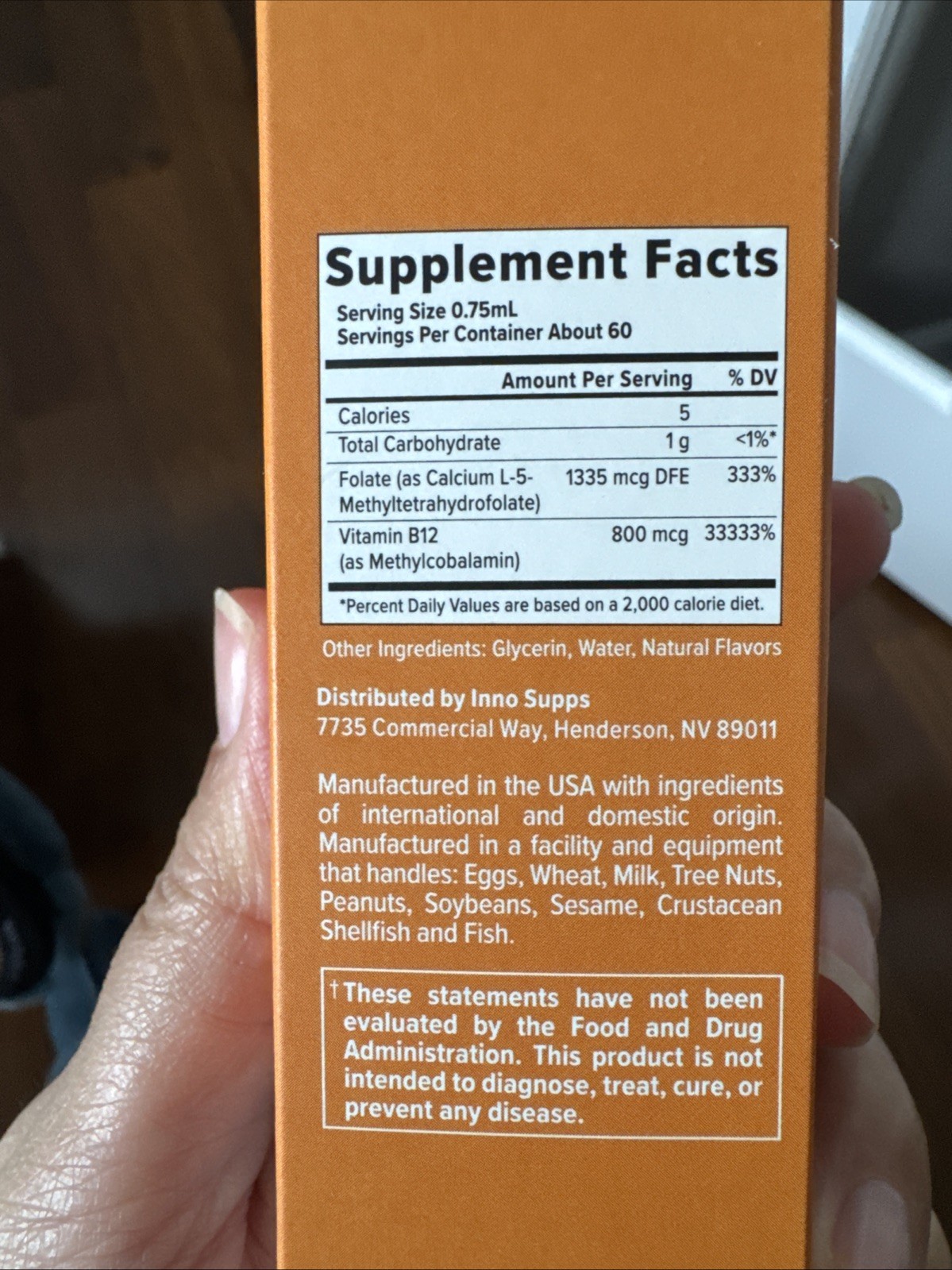Innosupps Better B12 Methyl Folate + B Complex Strawberry Lemon Flavor NEW