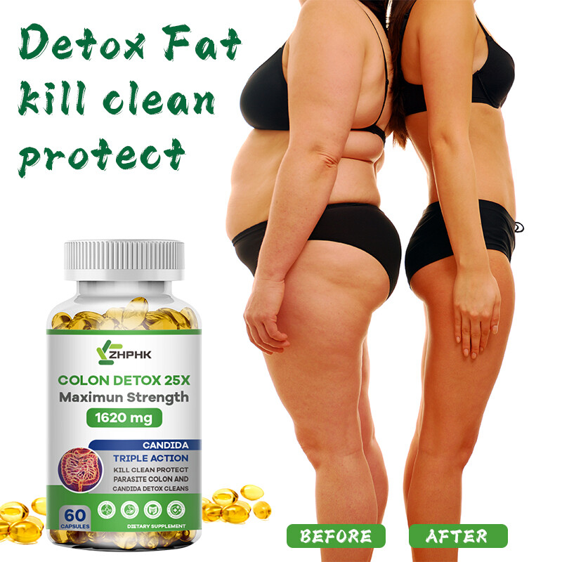 Detox Colon & Body Cleanse Maximum Strength Cleansing Diet Weight Loss Pills