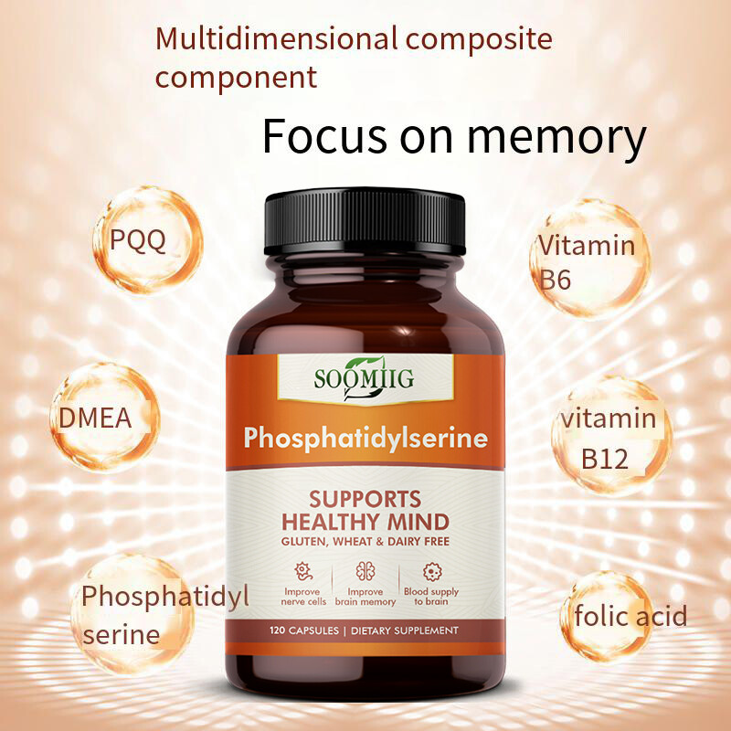 Phosphatidylserine Supports Healthy Mind,Improve Brain Memory,Relax Your Mood