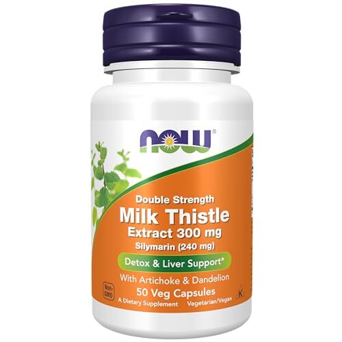 NOW FOODS Silymarin, Double Strength 300 mg – 50 Veg Capsules