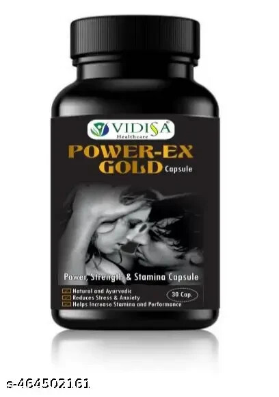 Power Ex Gold Capsules for Strength, Energy & Performance (30 Ayurvedic Cap)