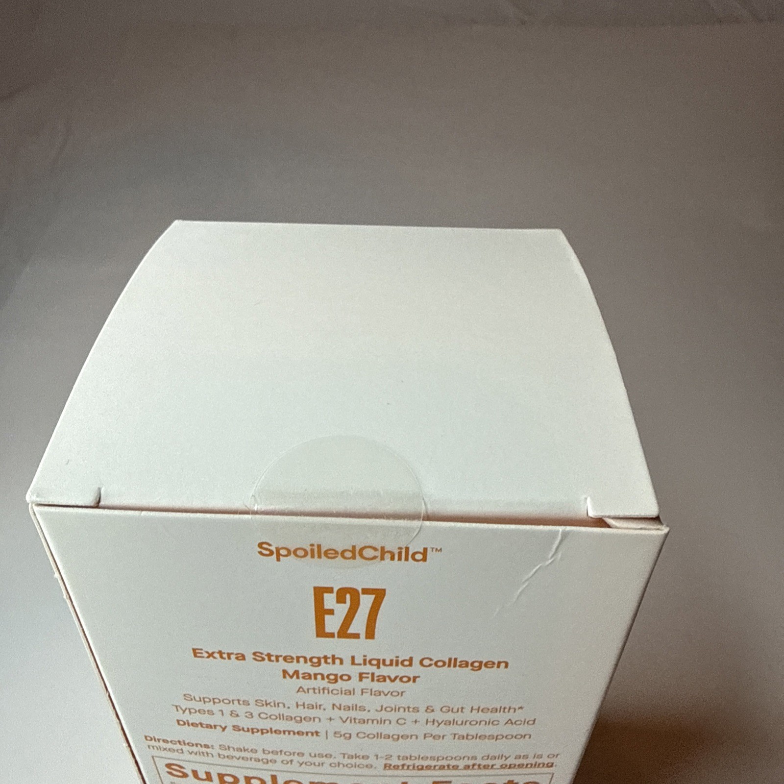 Spoiled child E27 Liquid Collagen MANGO Flavor 15.2oz New Sealed Box