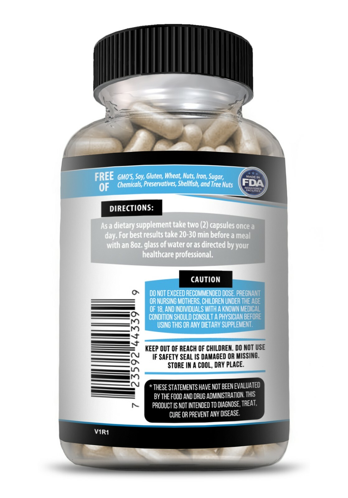 (2 Pack) B-12 Complex 60ct Vitamin B2 B6 B12 & C Biotin Inositol Folate Choline
