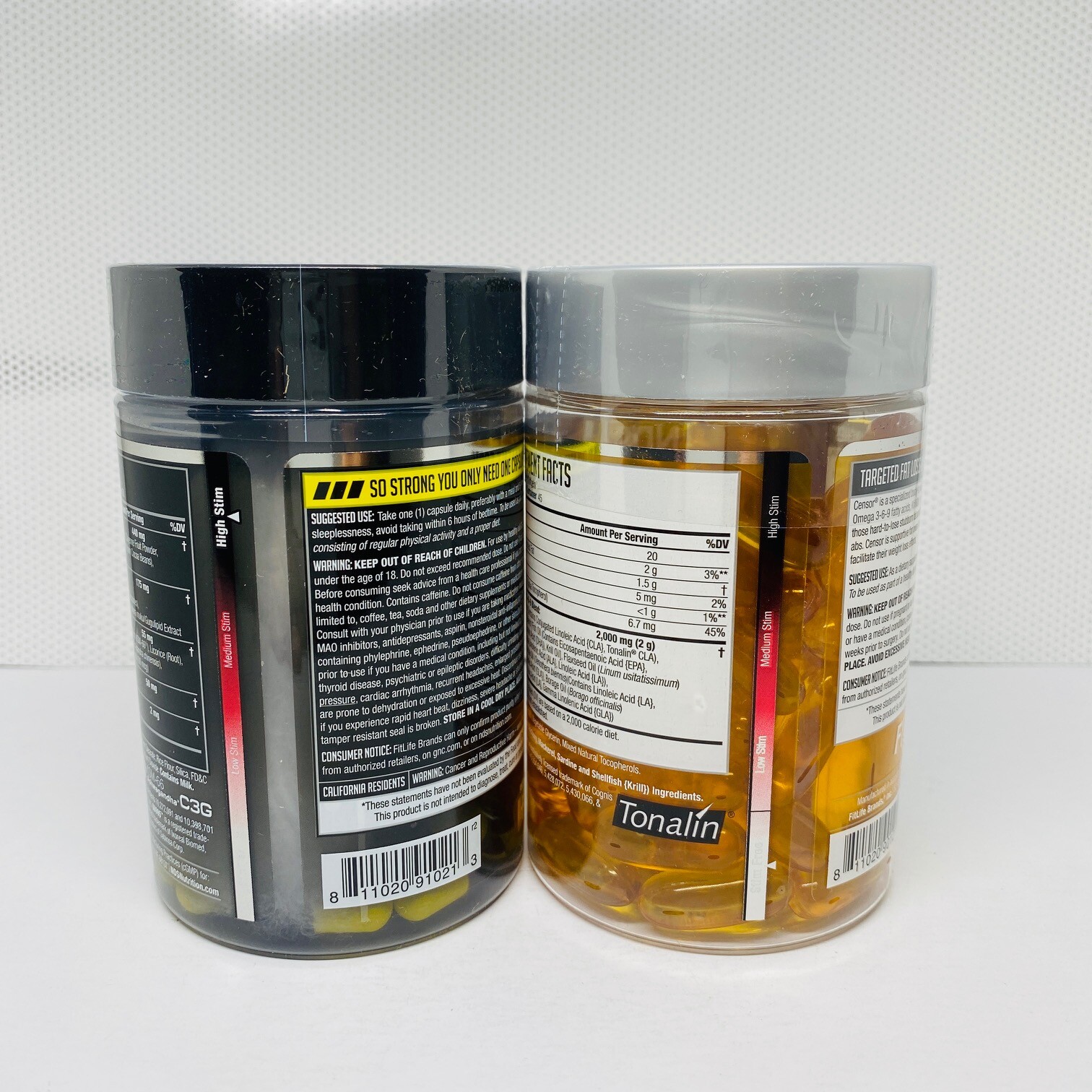 Nds Nutrition Dual Impact Stack Liporush 60 Cap & Censor 90 Sgel Free Ship 08/25