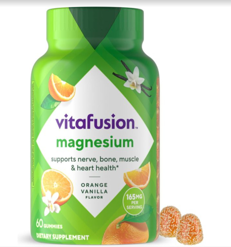 2 Pack Vitafusion Magnesium Orange Vanilla 60 Gummies Each