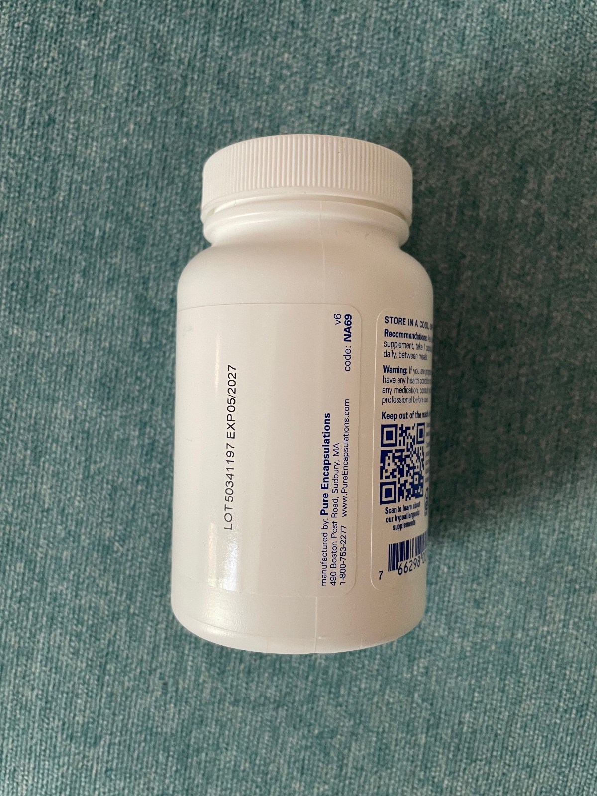 Pure Encapsulations NAC 600mg N-Acetyl Cysteine NAC Supplement
