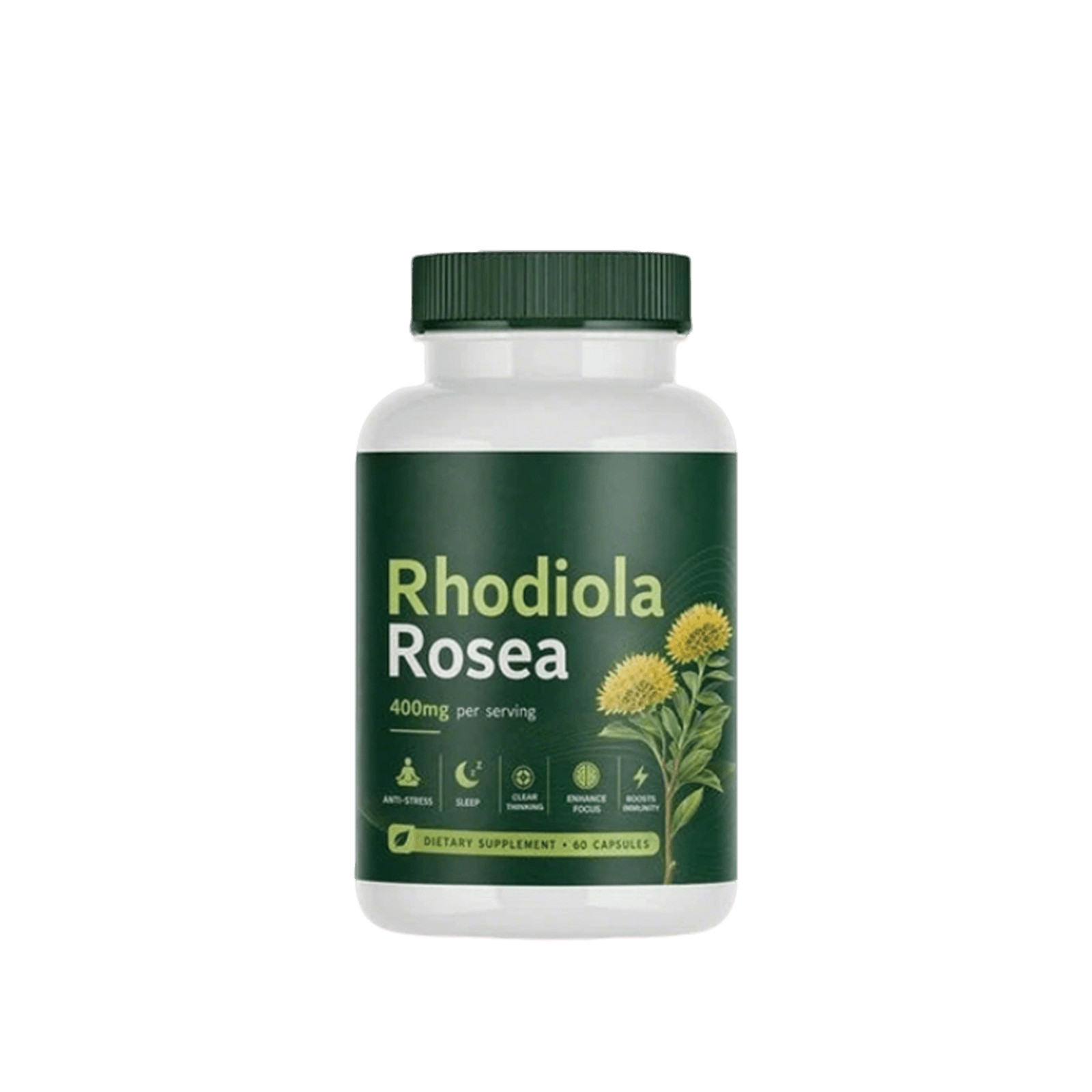 Soluma Rhodiola Rosea, 400mg Per Serving With Bioperine, 60 Capsules (1Set)Xe