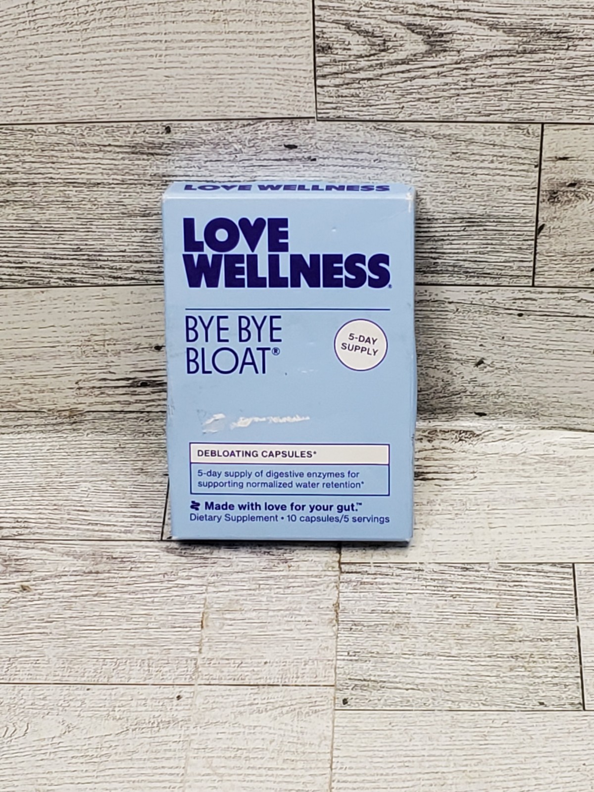 Love Wellness Bye Bye Bloat Vitamins – 10ct – Exp 7/27