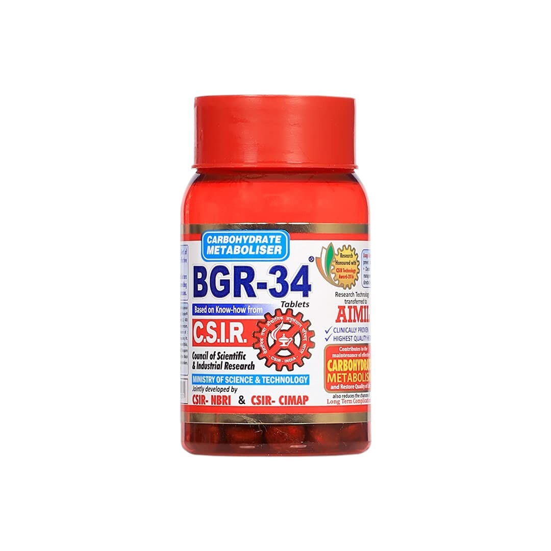 AIMIL BGR-34 Herbal Tablets (Pack of 100 Tablets) Nourishes & Strengthens – F/S