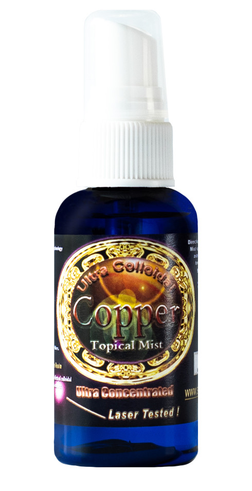Ultra Pure Colloidal Copper Spray 100 ppm 2 oz Highest Boavailability! Nanoscale
