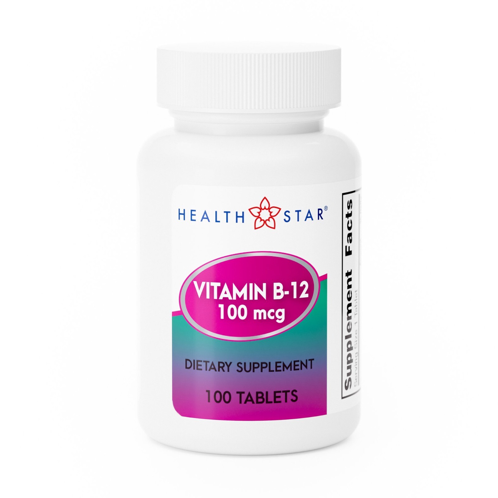 Geri-Care Vitamin B Tablet 100 mcg 1 Bottle 100 per Bottle Free Shipping!!