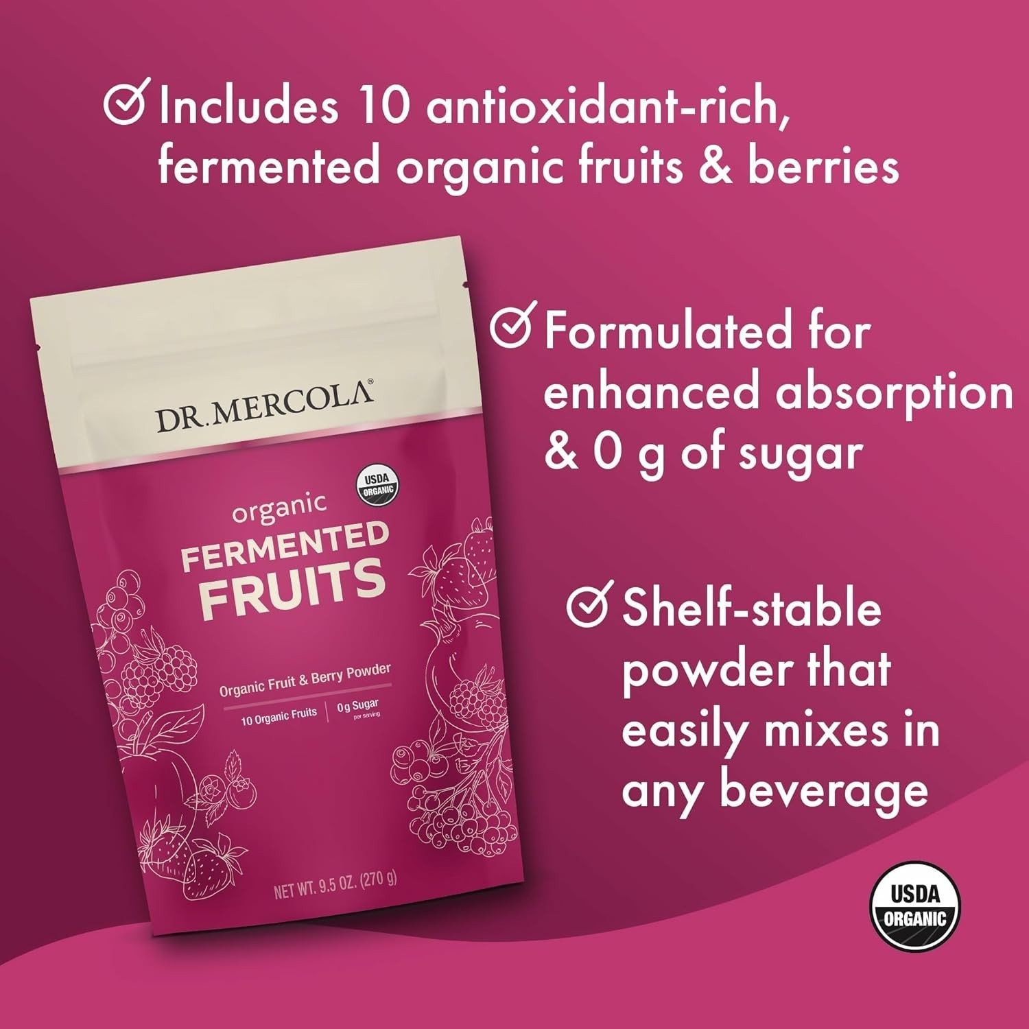 Certified Organic Fermented Fruits – Non-GMO & Gluten-Free