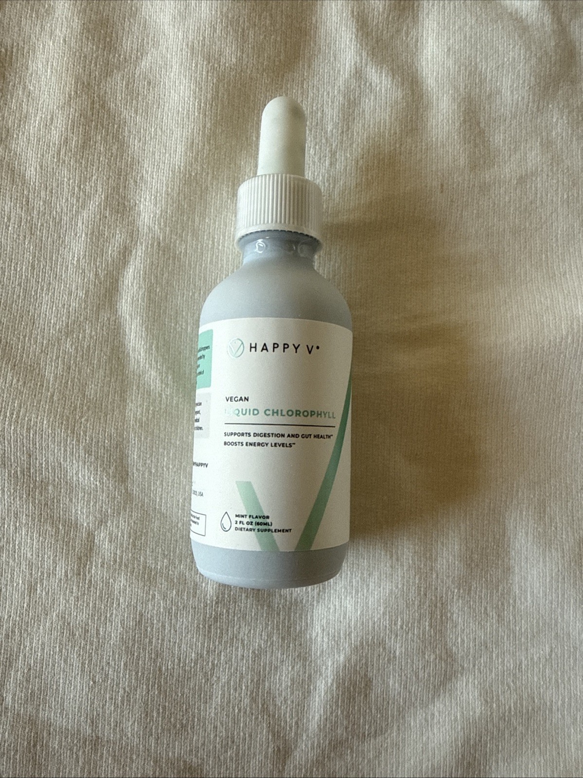 Happy V Vegan Liquid Chlorophyll Drops Mint Flavor