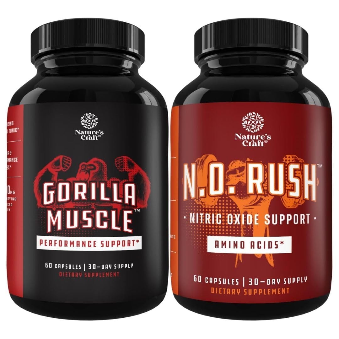 Extra Strength Testosterone Booster Bundle – Horny Goat Weed, Maca Root, Tongkat