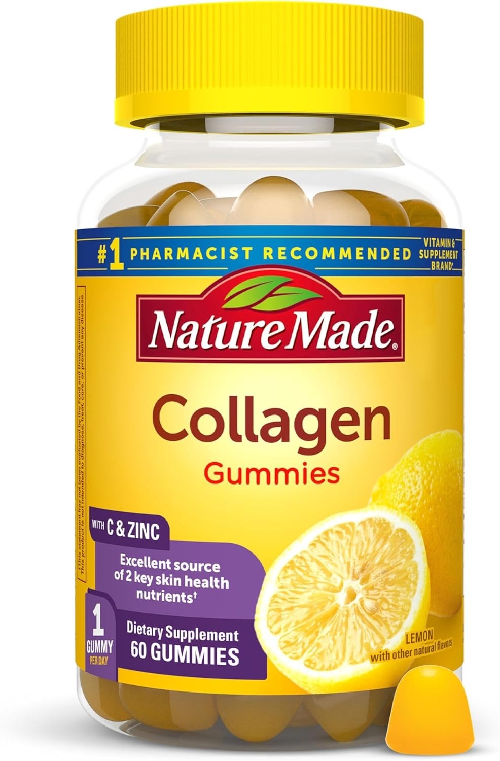 Vitamin C, Zinc & Collagen Peptides Gummies – Daily Support for Healthy Skin