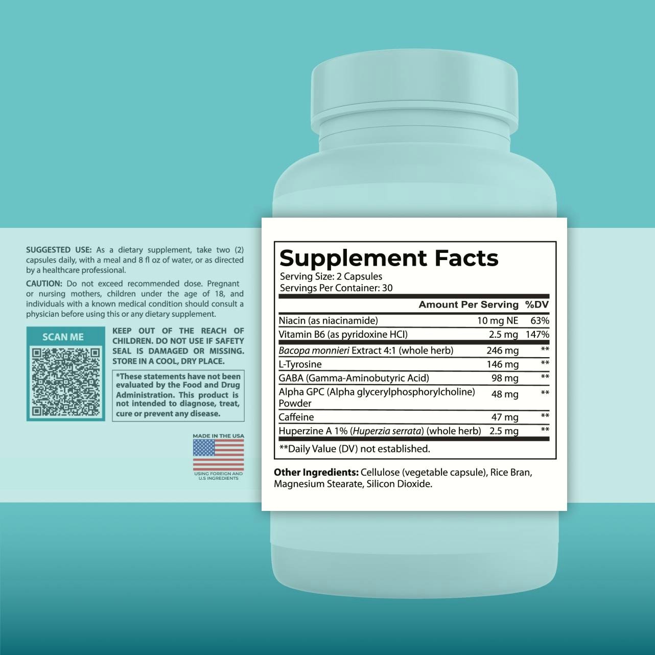PureHealth Ageless Brain, Boost Brain Health, Memory, Focus, Clarity, 30ct