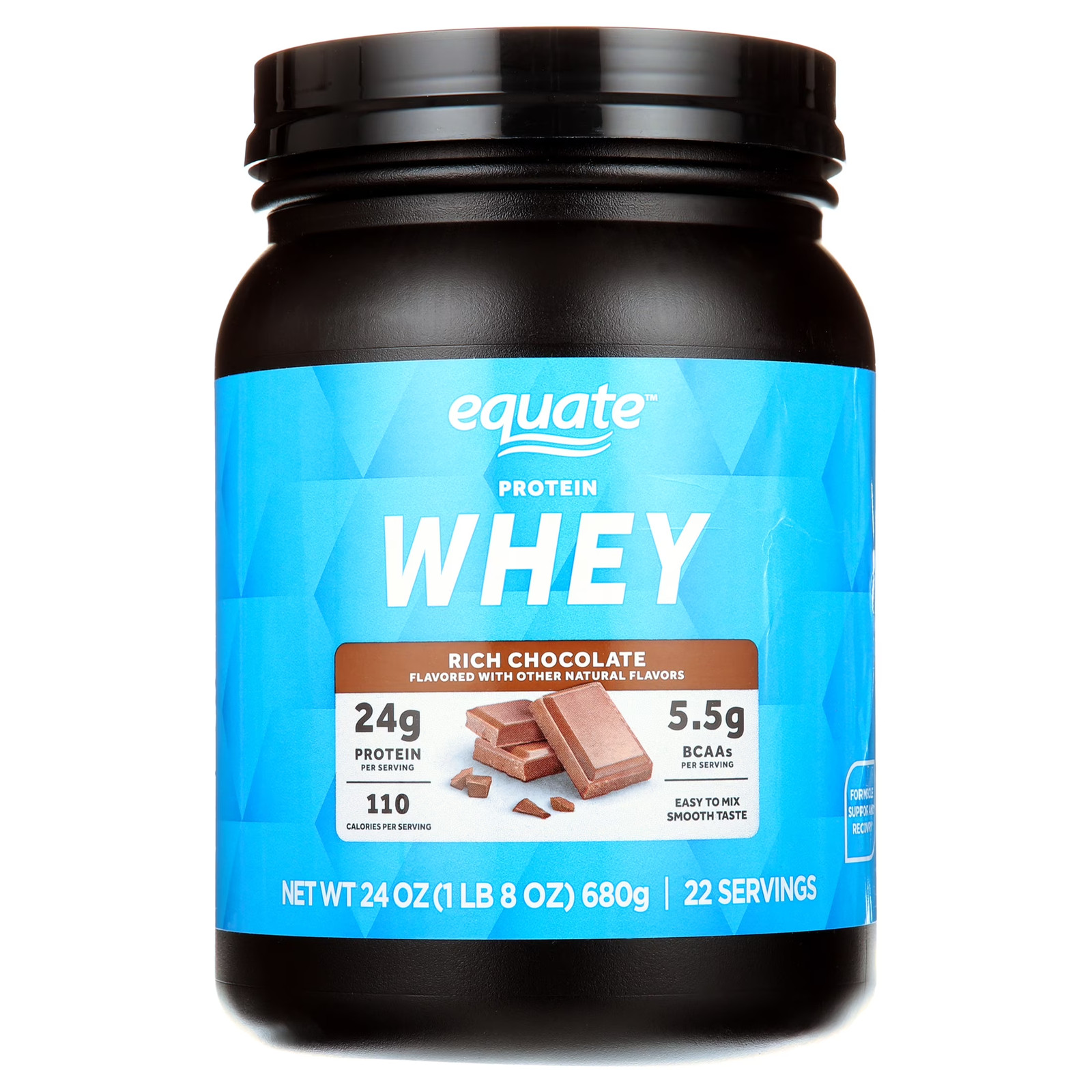 Whey Protein Powder, Rich Chocolate, 24 Oz