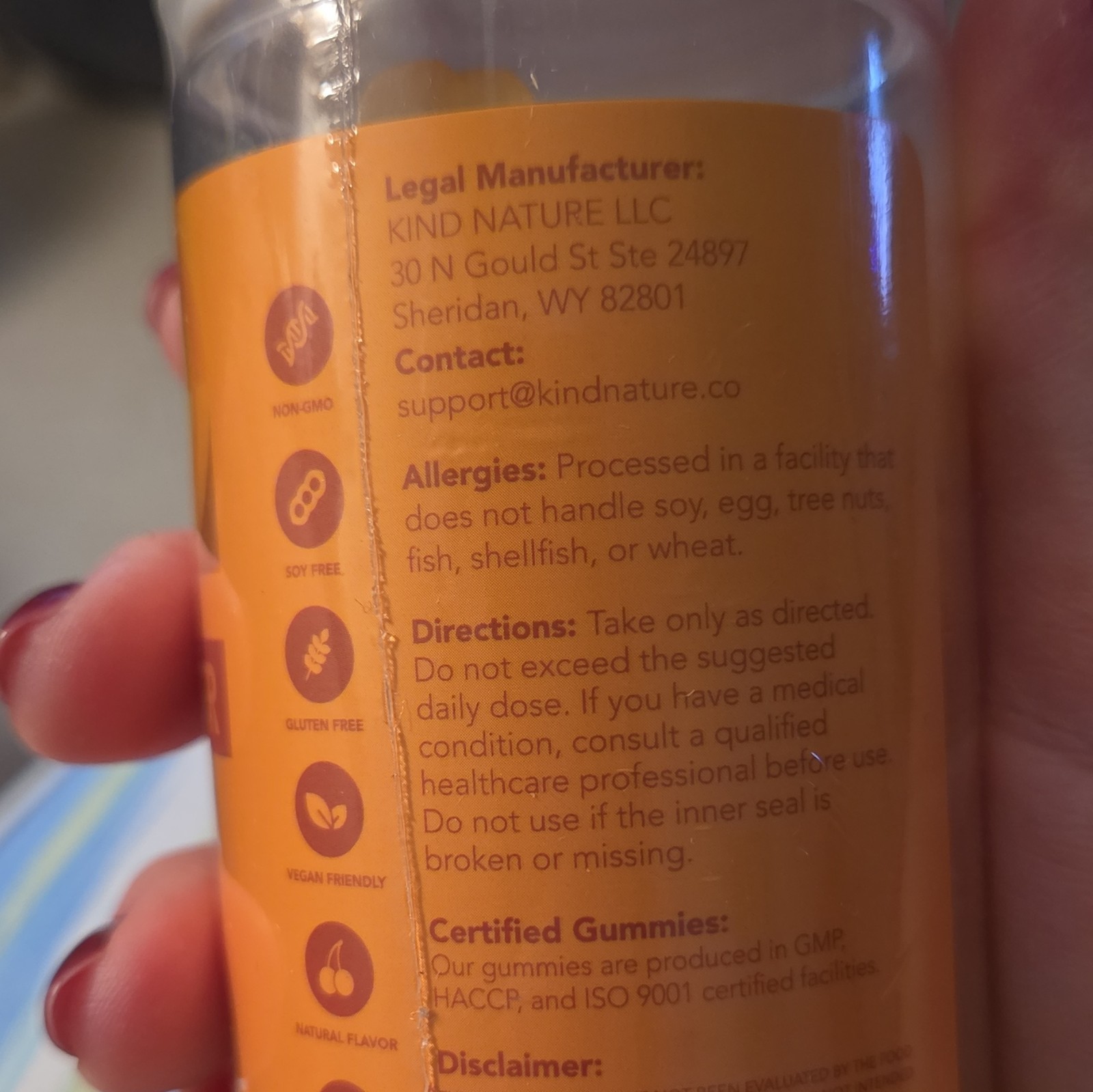 GOJOY Kids Multivitamin Iron Gummies Sugar-Free Vegan 60 Ct Pineapple