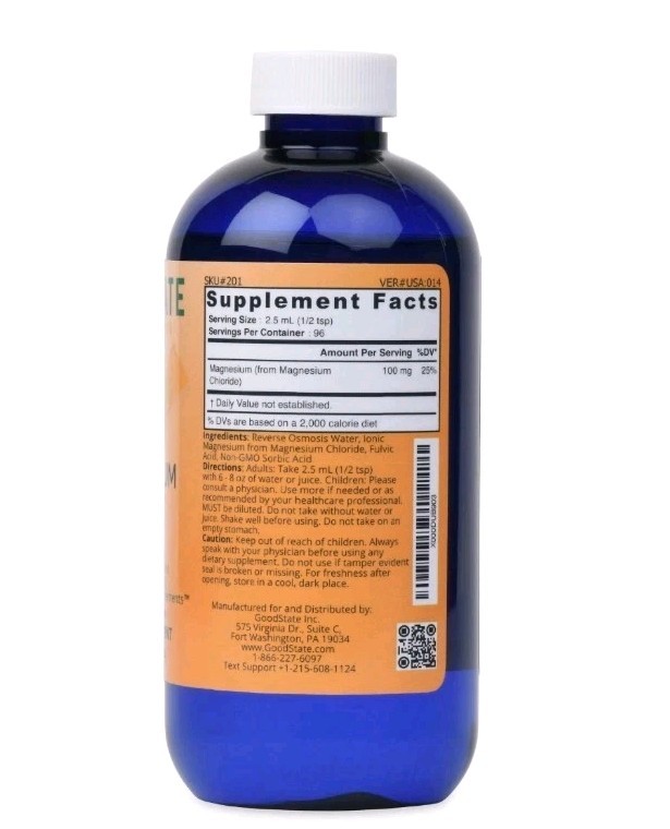 Liquid Ionic Magnesium 16.2 fl oz by Good State “PROFESSIONAL GRADE”