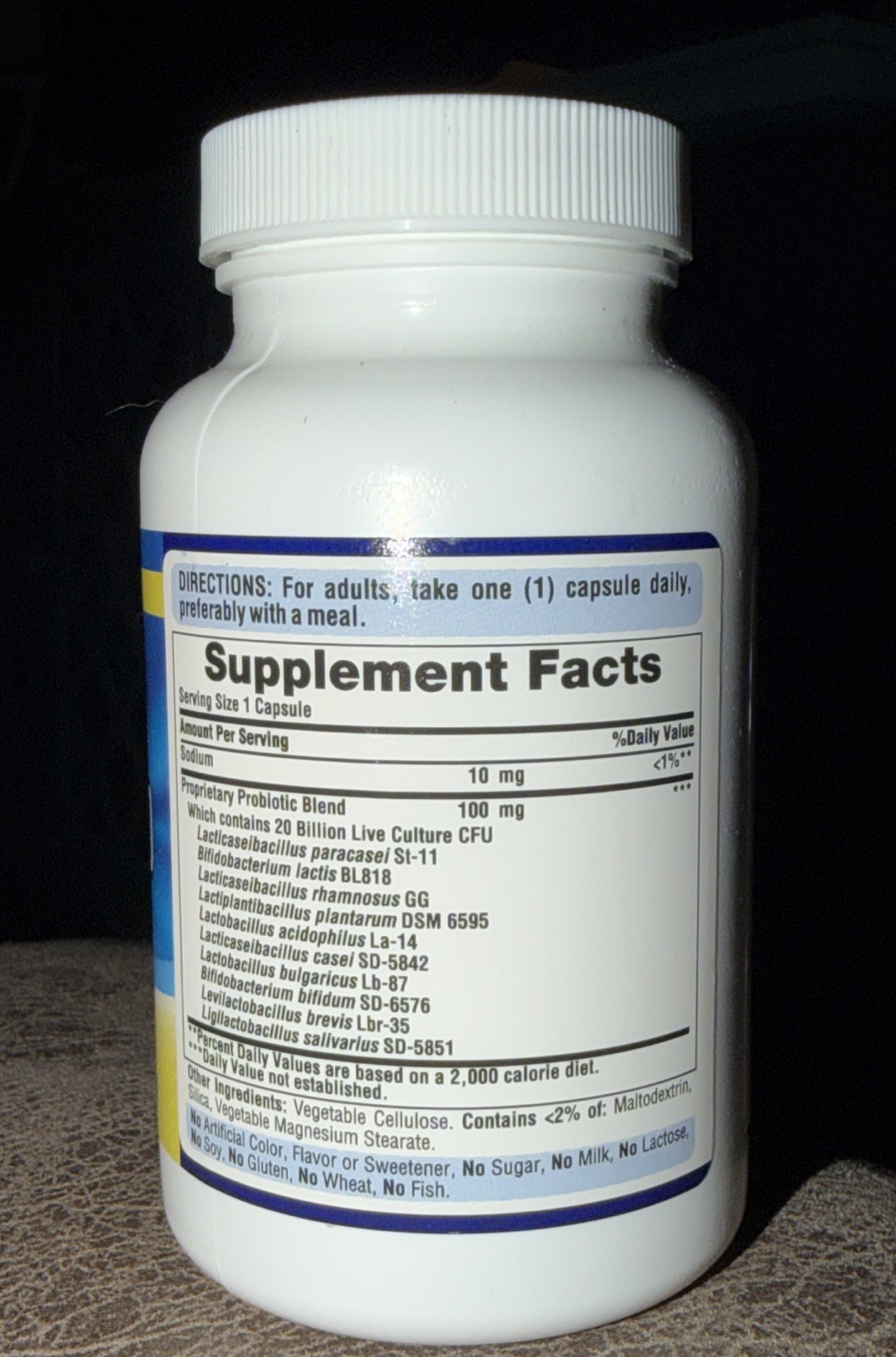 Puritan’s Pride Probiotic 10 – 20 Billion Live Probiotic Cultures 120 Caps