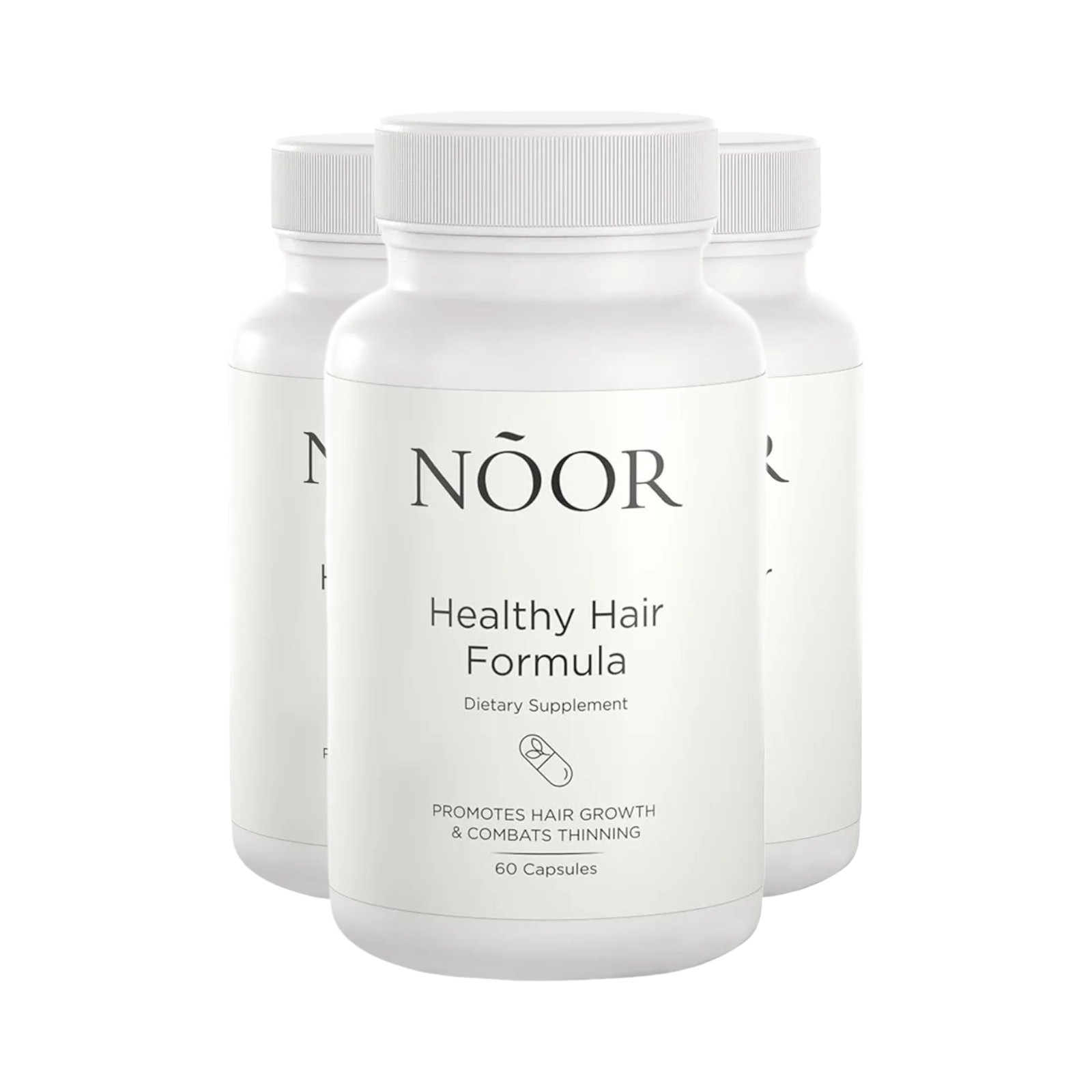 3-Pack NOOR Healthy Hair Composition – – Hair Growth Support Capsules NOOR 180