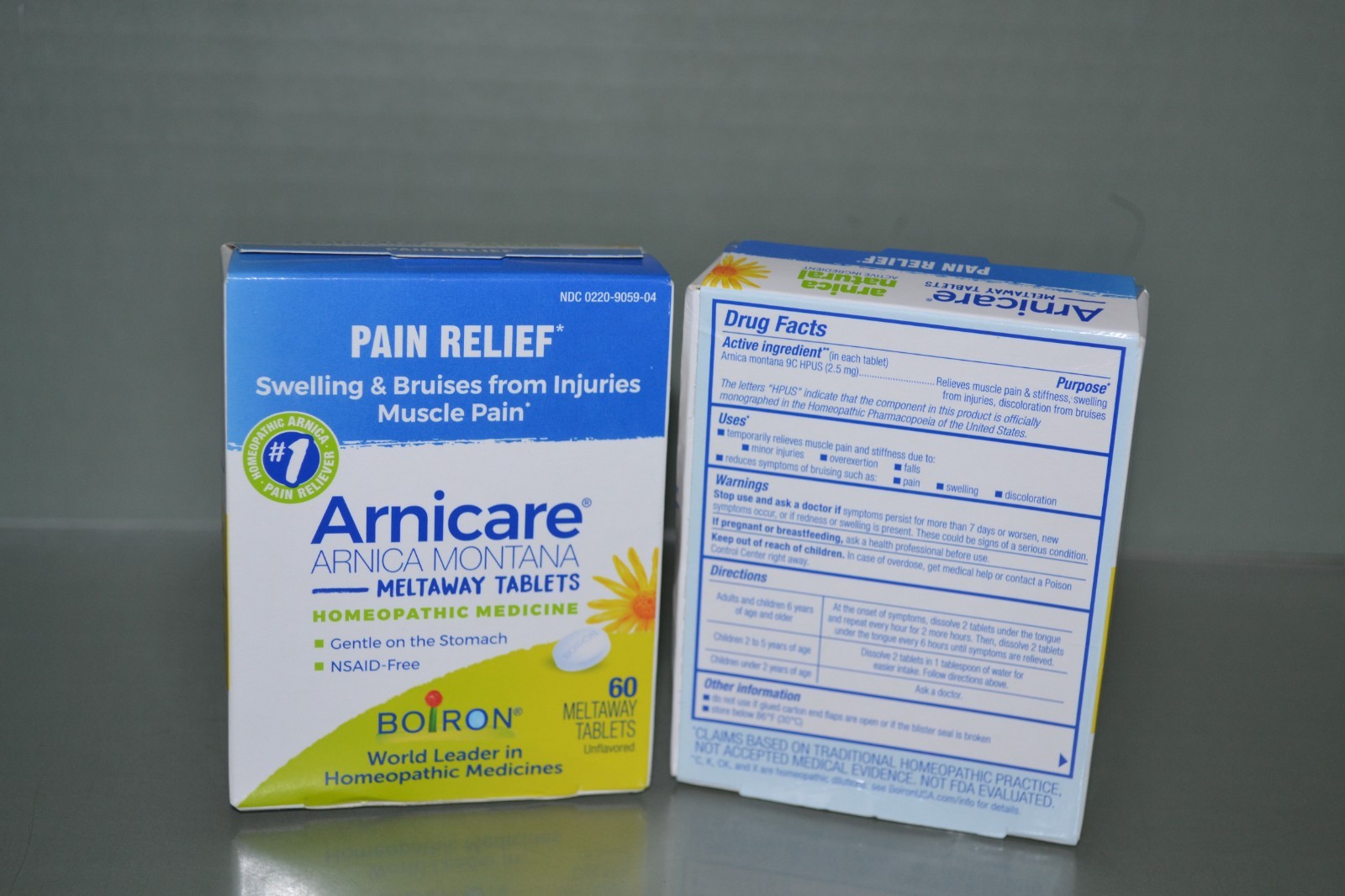 Lot Of 2 Arnicare Pain Relief Homeopathic Medicine, 60 Tablets Each, Exp. 10/28
