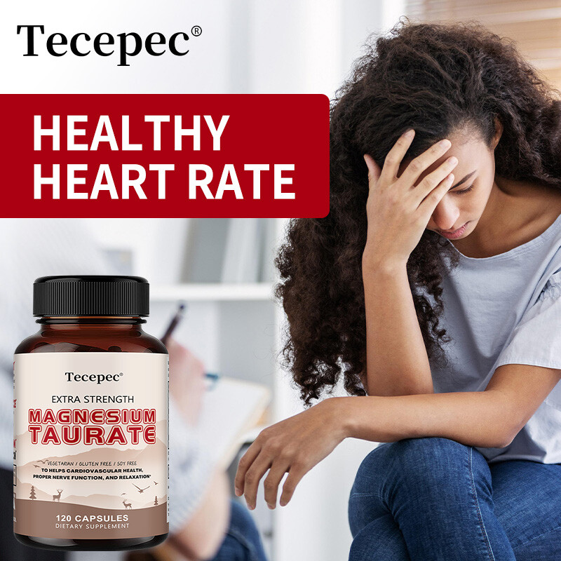 Magnesium Taurate Capsules Support Cardiovascular Health Stress Relief