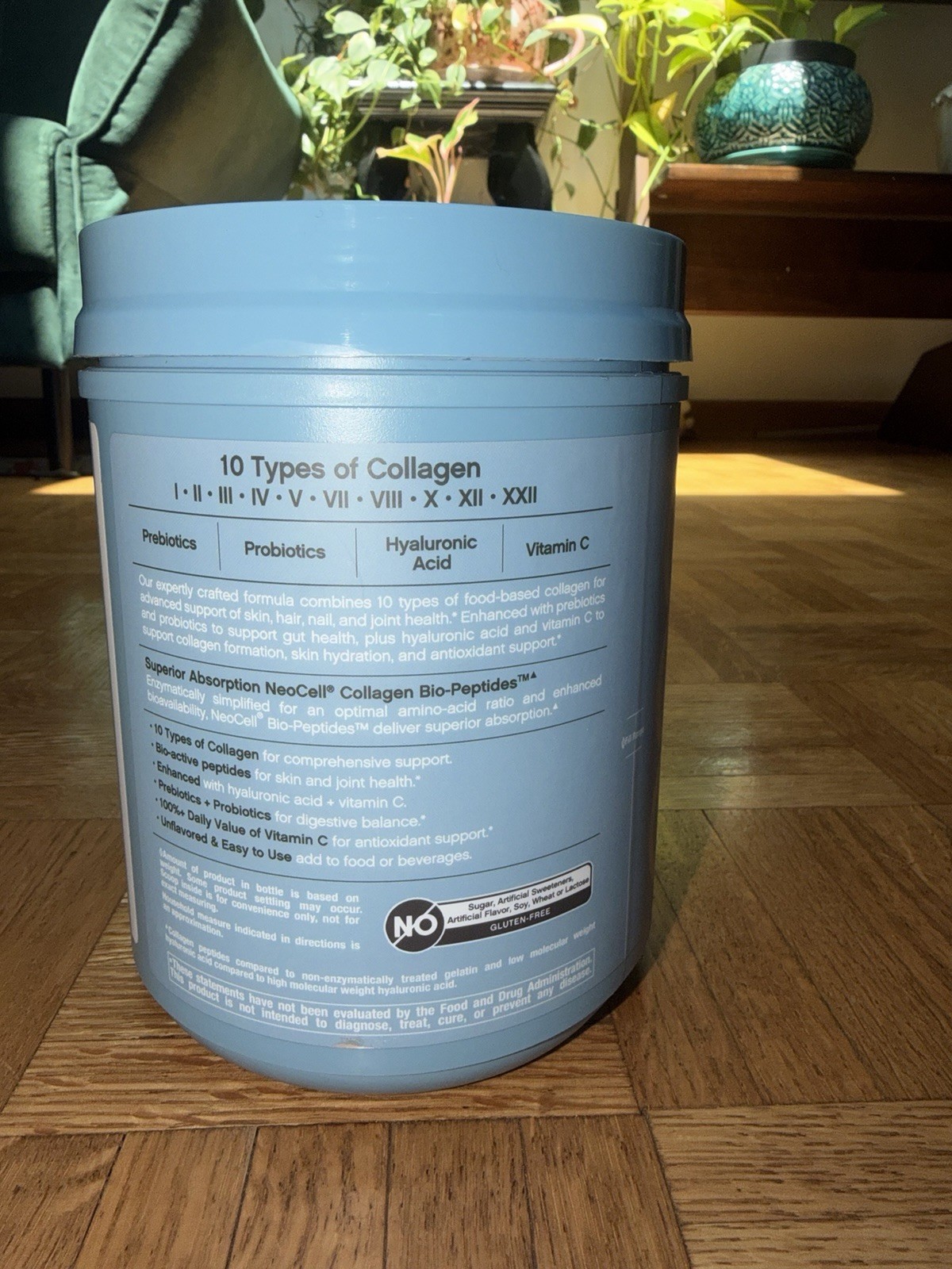 NeoCell Multi Collagen Bio-Peptides + Probiotics Powder Unflavored 22 oz